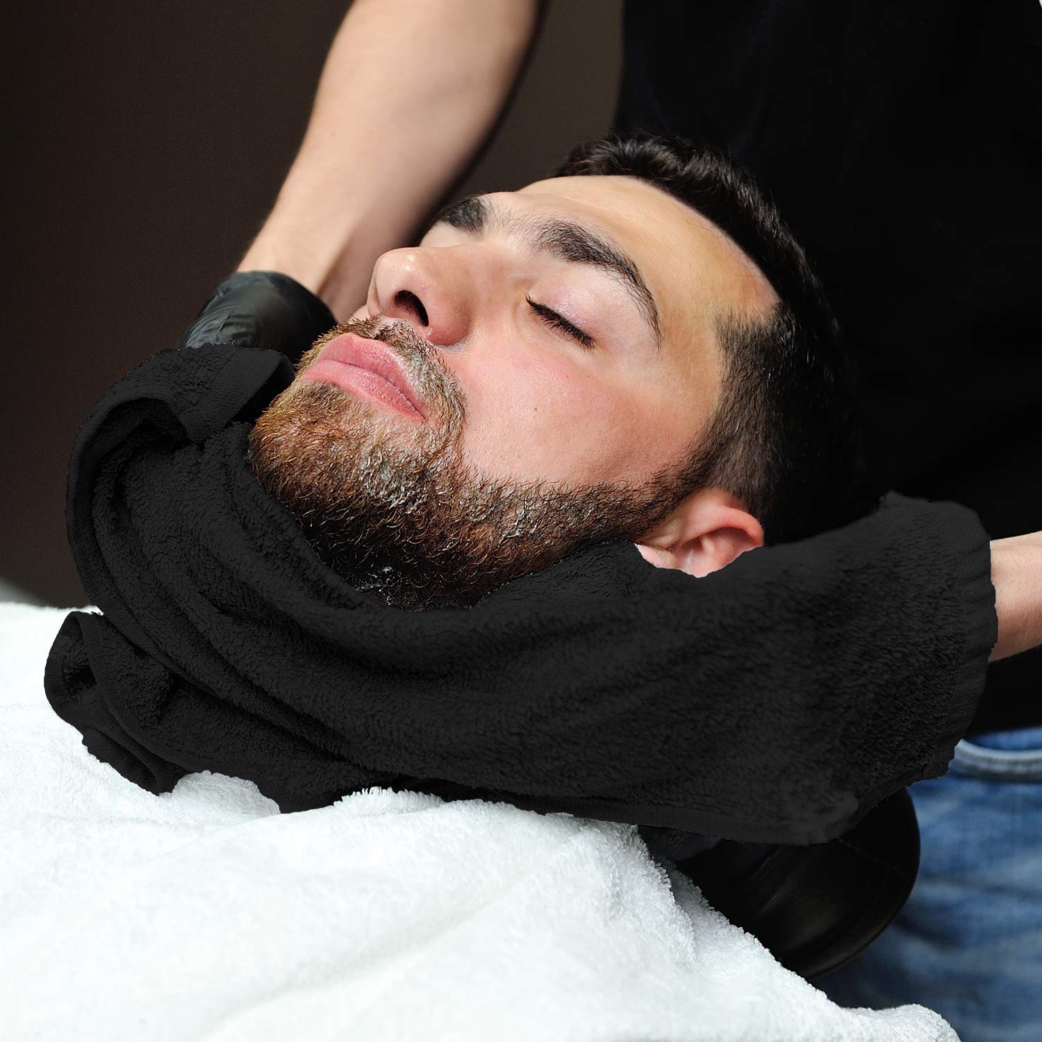 Arkwright Bleach Proof Salon Towels - Pack Of 12 - Highly Absorbent, 100% Cotton, Quick Dry Spa Face Towel For Hair Stylist, Bar