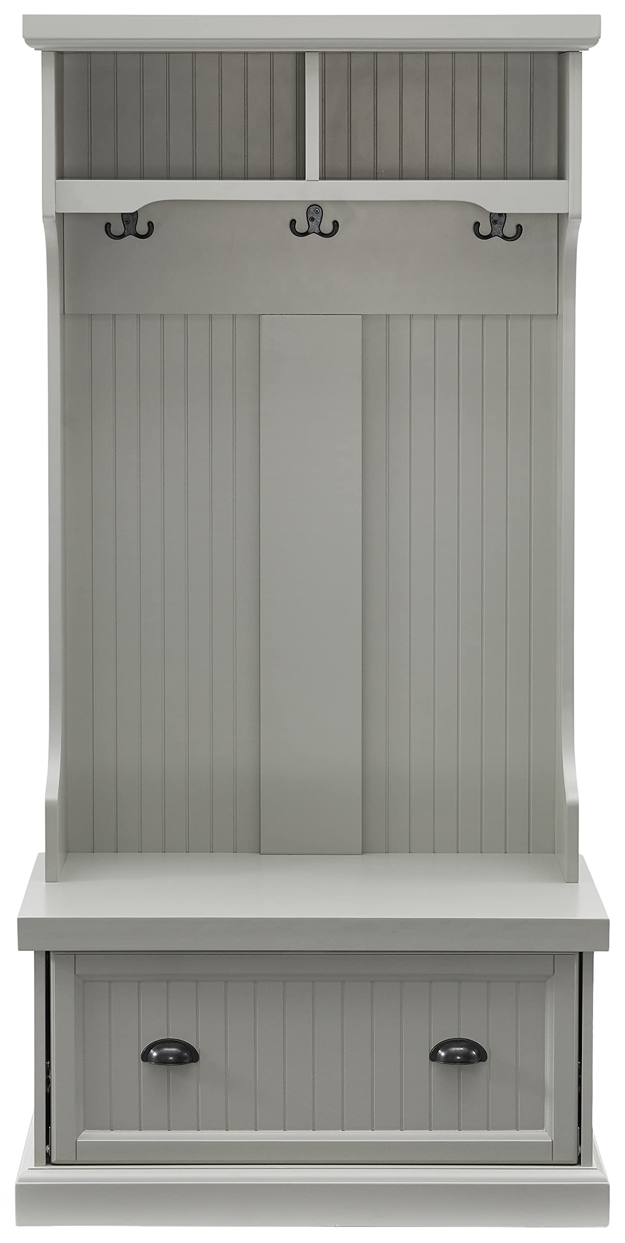 Crosley Furniture Shoreline Hall Tree, Gray