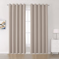 Dualife Curtains 96 Inches Long For Bedroom Thermal Insulated Curtain Panels With Grommet Room Darkening Widow Drapes/Draperies
