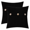 Hwy 50 Burnt Orange Decorative Throw Pillow Covers Set Cushion Cases With Triple Buttons 20X20 Inch, Chenille Soft Farmhouse Acc