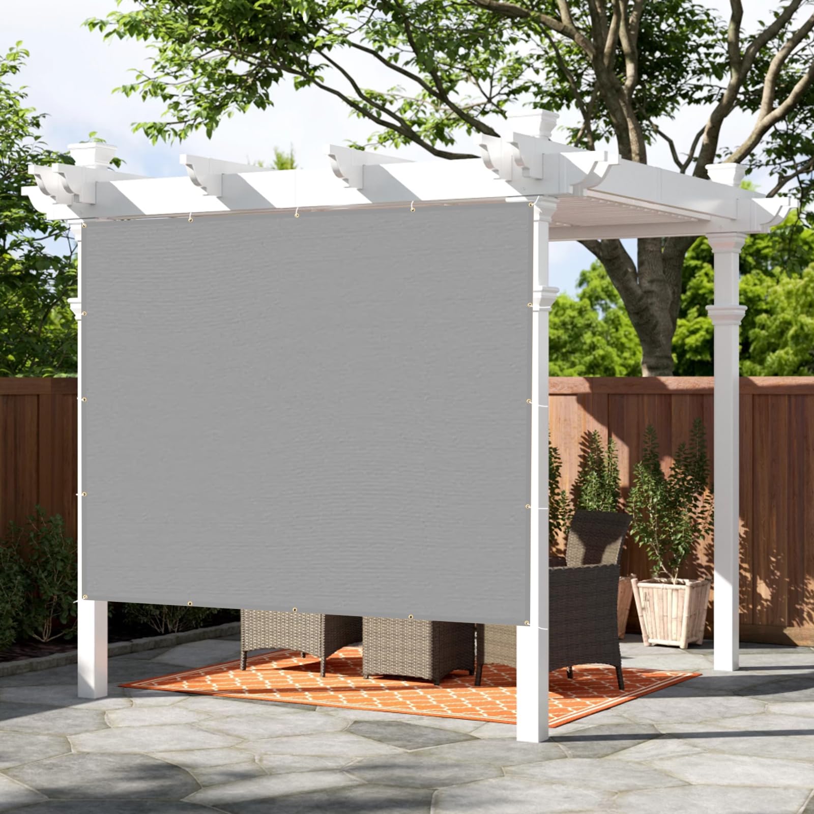Sunny Guard Shade Cloth Custom Size 20X24 Ft Sun Shade Screen Fabric Shade Cover Tarp With Grommets For Pergola Backyard Garden,