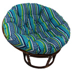 Blazing Needles Outdoor Spun Polyester Papasan Cushion, 1 Count (Pack Of 1), Pike Azure