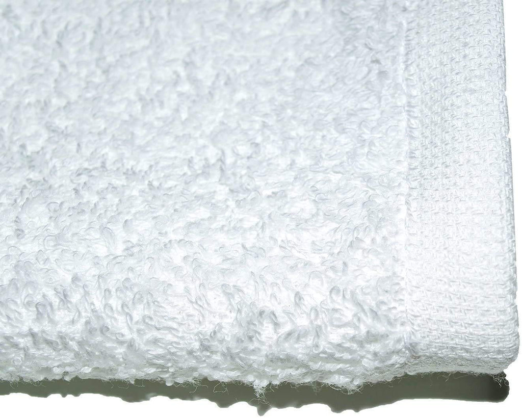 Bc Bare Cotton Eco Cotton Washcloths - Cam Border - White - Set Of 60
