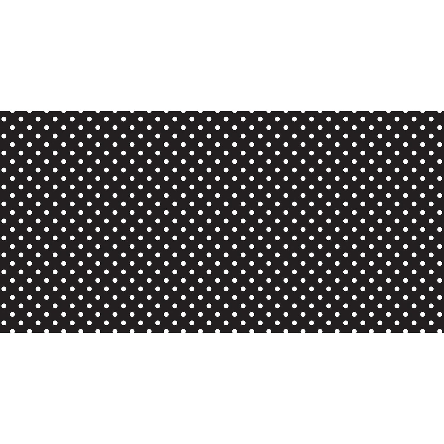 Fadeless Bulletin Board Paper, Fade-Resistant Paper For Classroom Decor, 48    X 50, Classic Dots-Black & White, 1 Roll