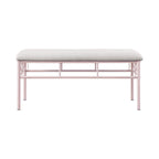 Coaster Home Furnishings Massi Tufted Upholstered Powder Pink and Ivory Bench (401156)
