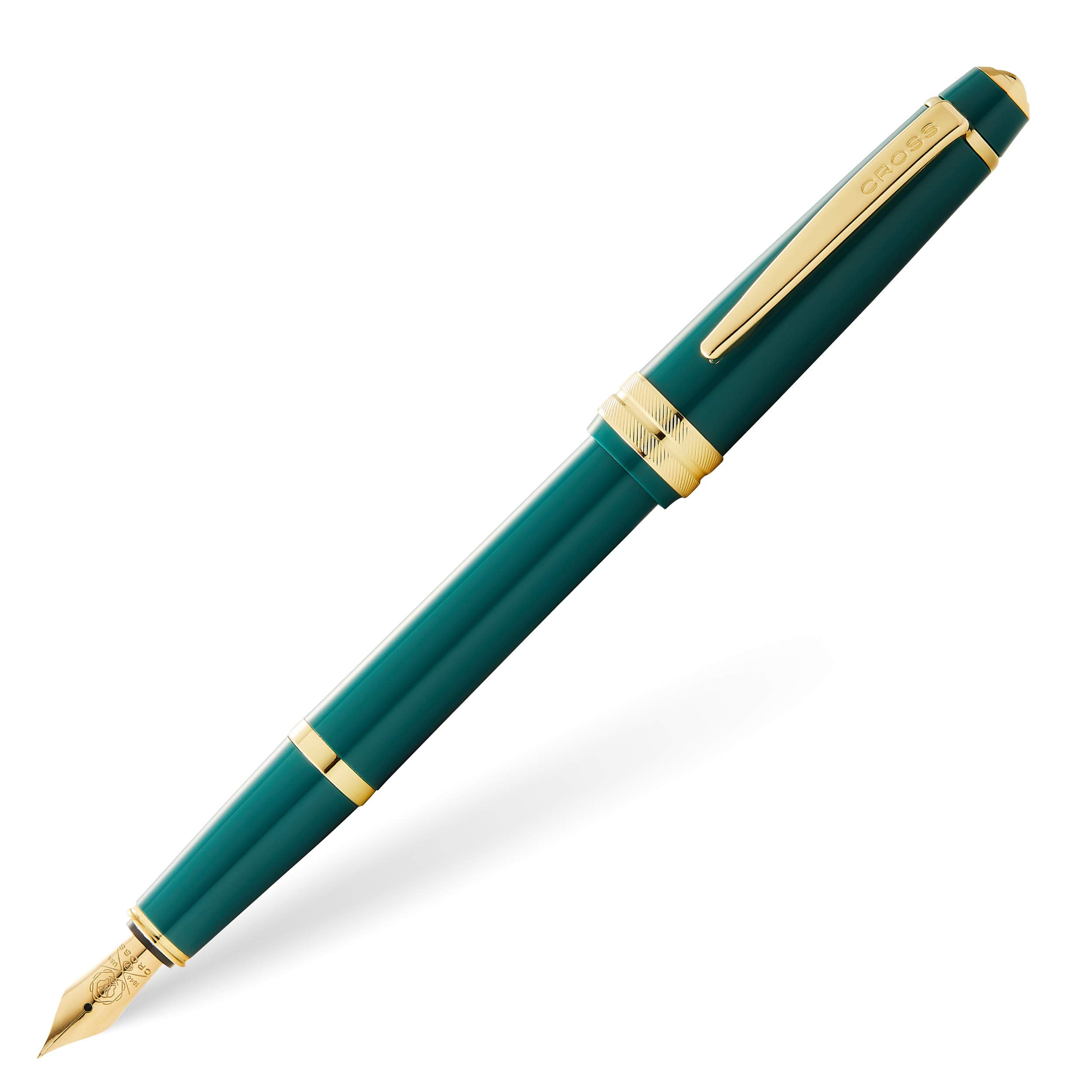 Cross Bailey Dark Green With Gold Medium Nib Fountain Pen