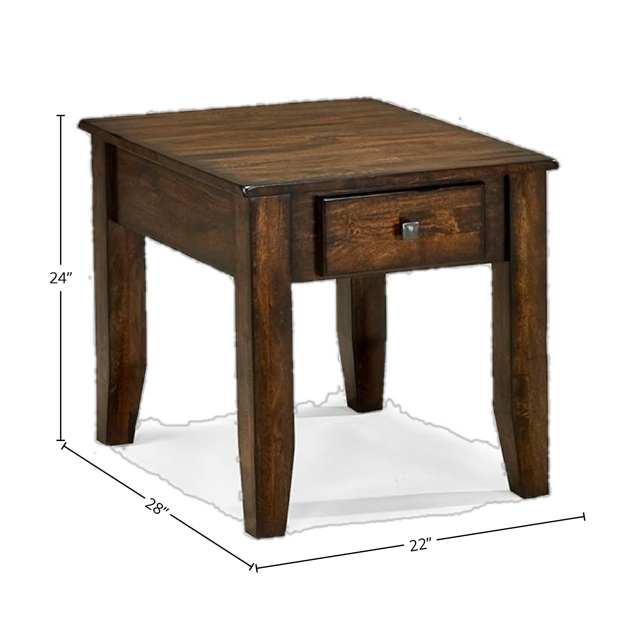 Intercon Kona End Table, Rasin