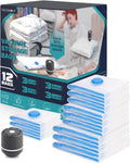 Vacuum Storage Bags 12 Pack Vacuum Sealed Bags for Clothing Vacuum Seal Bags Space Saver Bags Compression Bags Vacuum Bags for T