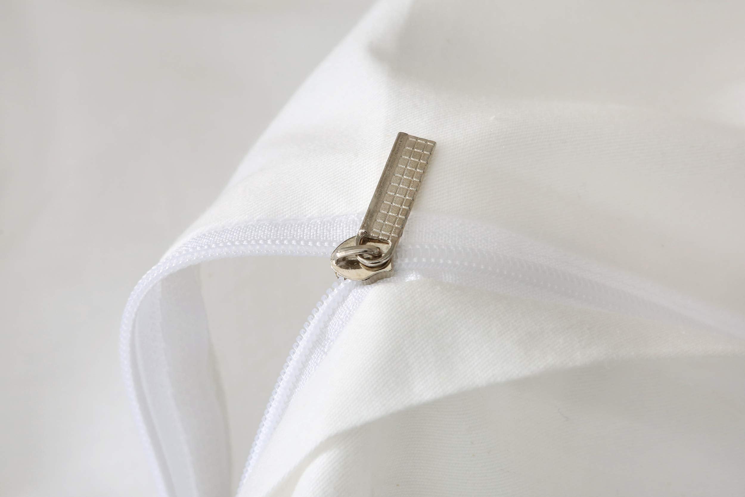 F.Y.Dreams Weighted Blanket Duvet Cover 60X80 Inches With 8 Ties,Zipper On Long Side/100% Cotton, Off-White/Just Duvet Cover