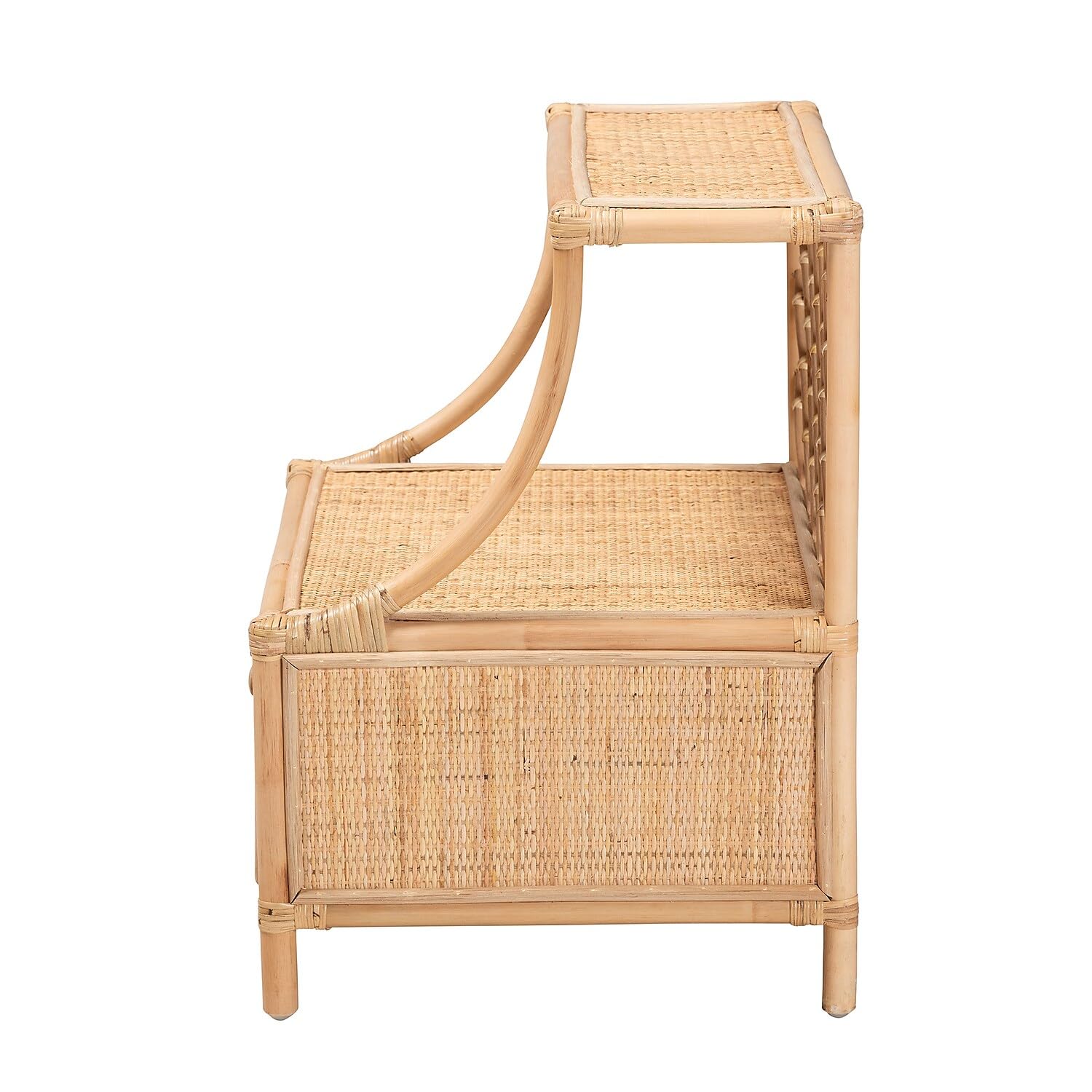 Baxton Studio Lalo 21.6-inch W x 18.5-inch D Nightstand, Natural Brown (231-13153-HIT)