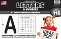 The Peel People Peel And Stick Letters And Numbers - Acid-Free, Non-Toxic, Use Indoors Or Outdoors, Made In The Usa, 115 4-Inch