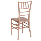 Flash Furniture Hercules Series Rose Gold Resin Stacking Chiavari Chair