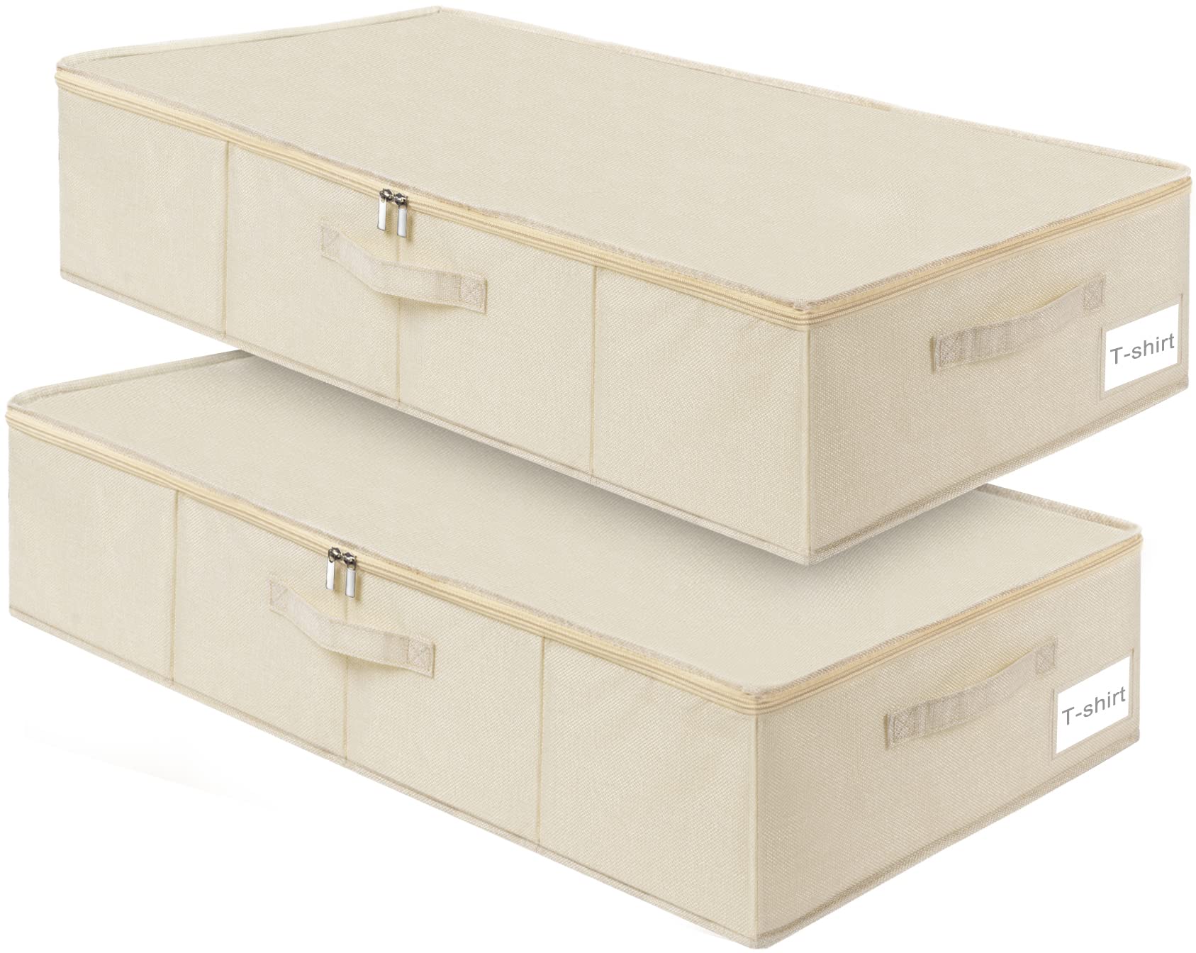 punemi Underbed Wedding Dress Storage Box, Wedding Dress Preservation Keepsake Trunk with Sturdy Zipper and Handles, Large Cloth