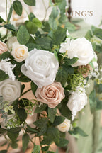 Ling'S Moment 2Pcs Artificial Floral Swags Arch Flowers Wedding Centerpieces Flower Rose Garland Greenery Arrangements For Sweet