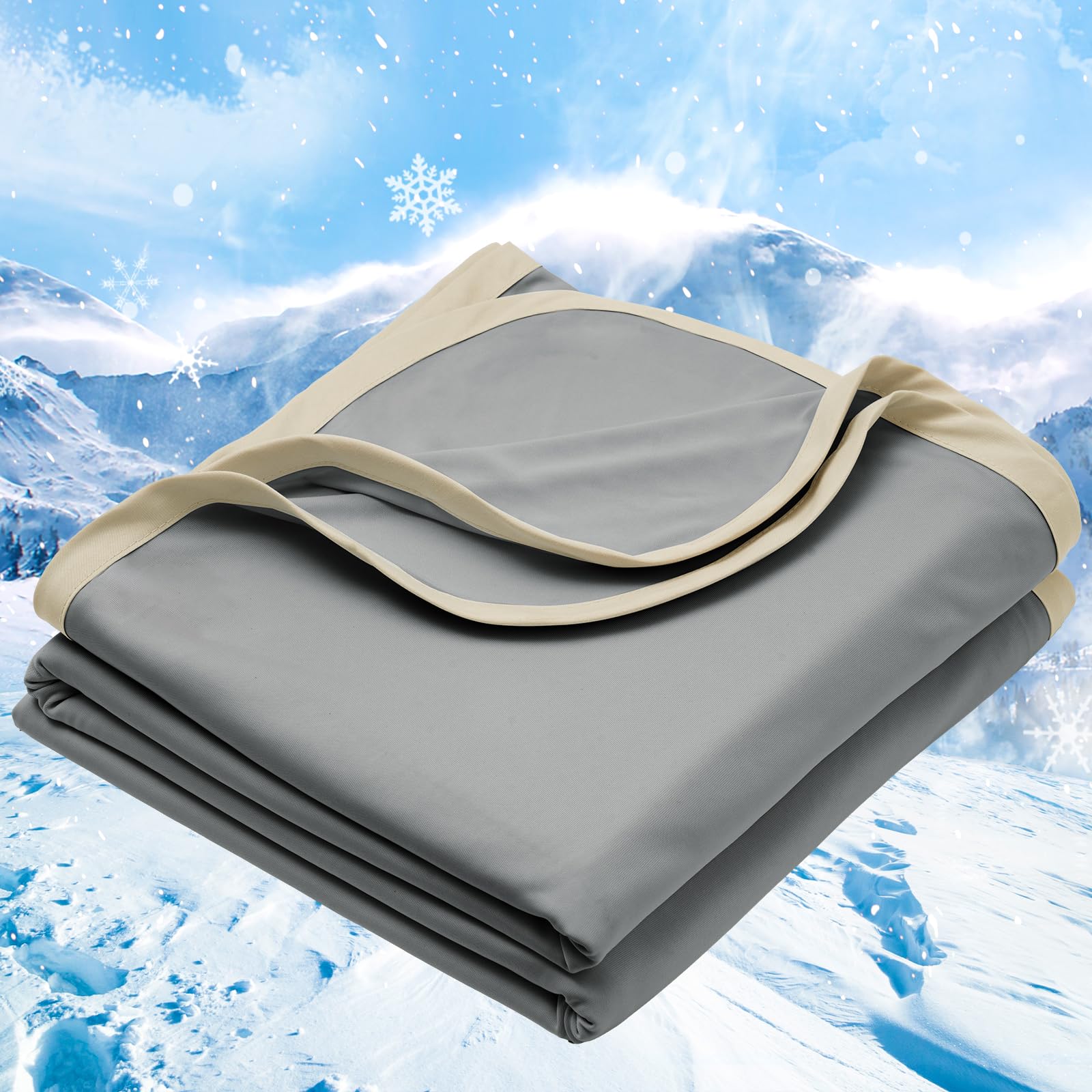 Phf Double Cooling Blanket For Hot Sleepers Queen Size, Arc-Chill Q-Max>0.5 With Double Cooling, Summer Blanket Absorbs Heat To