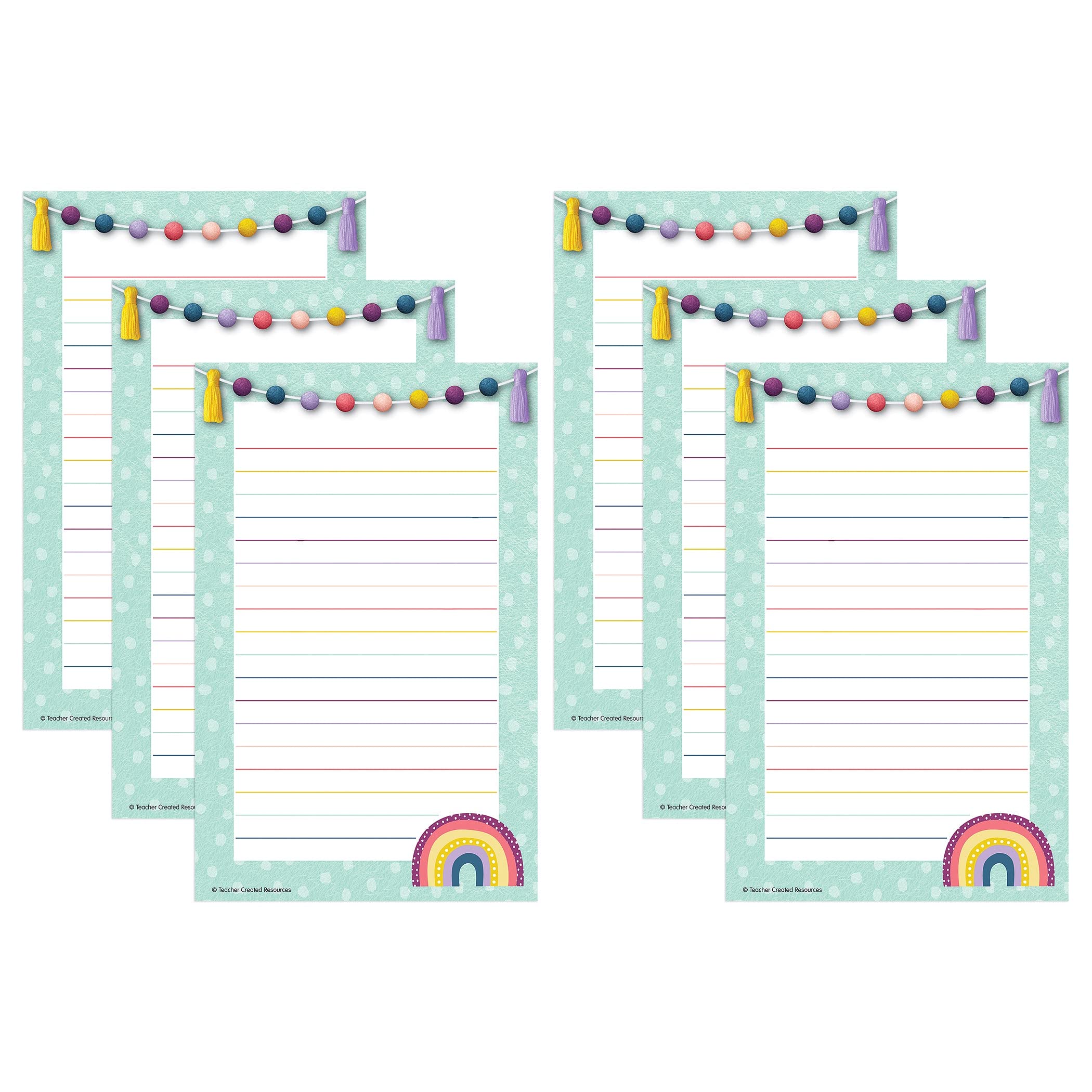 Teacher Created Resources Oh Happy Day Notepad, Pack Of 6
