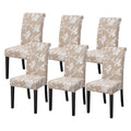 FORCHEER Dining Chair Covers Set of 6 Stretch Floral Dining Chair Slipcovers for Parson Chairs 6 Pack Washable Removable,(6,#16)
