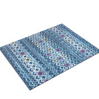 Safavieh Amsterdam Collection Area Rug - 10' X 14', Navy & Turquoise, Moroccan Boho Design, Non-Shedding & Easy Care, Ideal For