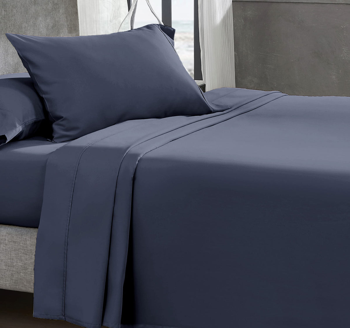 California Design Den 100% Cotton Sheets, Twin Xl Sheets Set, 3 Pieces, 400 Thread Count Sateen Bedding For Kids, Dorm Rooms & A