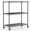 Simple Deluxe Heavy Duty 3-Tier Storage Shelves 750Lb Capacity, 24.02 D x 13.78 W x 29.92 H Shelving Unit for Pantry, Garage, La