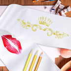 Dreamtop 16Pcs Sash Satin Sash White Blank Sash Blank Sashes For Pageants Senior Sash 2025 White Sash For Beauty Pageant