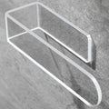 Taozun Hand Towel Holder/Clear Hand Towel Rack - Acrylic Plastics Towel Ring Self Adhesive Towel Bar for Bathroom or Kitchen Wal