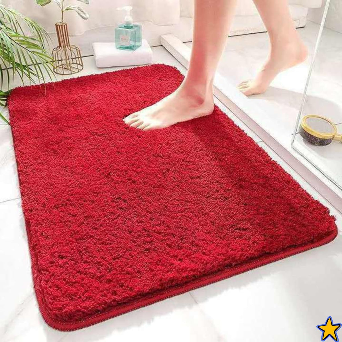 HOWNICE Decore Microfiber Door Mats for Home Entrance Living Room | Anti Skid Doormats for Bathroom Entrance and Bedrooms | Main