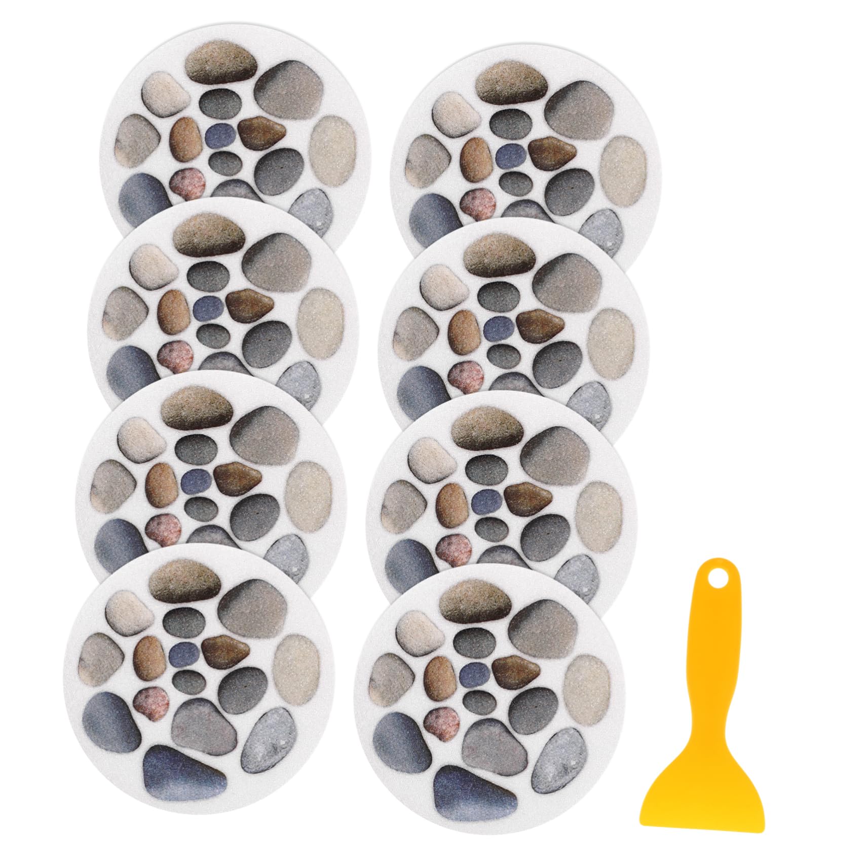 Zerodeko Garlic Holder 8pcs Floor Stickers Sticker Sheets for Kids Bathroom Mats for Floor Bathtub Stickers Non Slip for Adults 