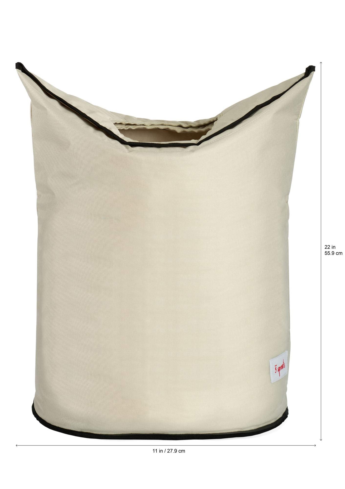 3 Sprouts Baby Laundry Basket For Nursery - Hamper With Handles/Lid, Large Storage Basket, Toy Bin, Room Decor - Kids Hamper, Baby Clothes Storage Organizer, Polar Bear