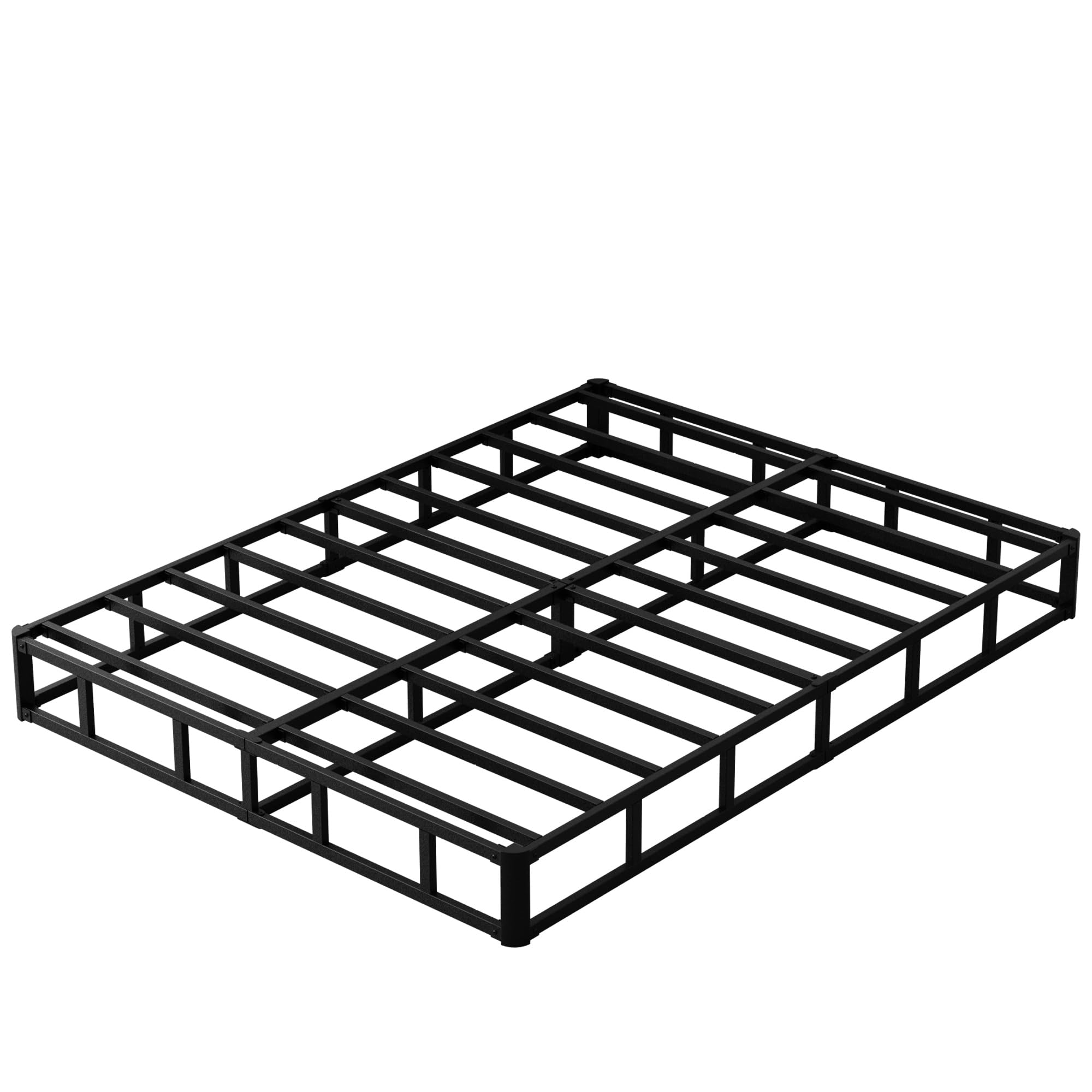 Upcanso 7 Inch King Box Spring Bed Base, Low Profile Metal Box Spring King With Fabric Cover, 3000 Lbs Max Weight Capacity Mattress Foundation, Noise-Free, Easy Assembly