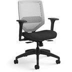 Hon, Svr1Ailc10Tk, Solve Series Reactiv Back Task Chair, Supports Up To 300 Lbs., Ink Seat/Titanium Back, Black Base