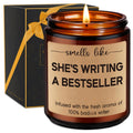Miracu Candle, Writing Writer Gifts for Women Men, Creative Future Author Gifts for Writers, Cool Funny Presents for Book Noveli
