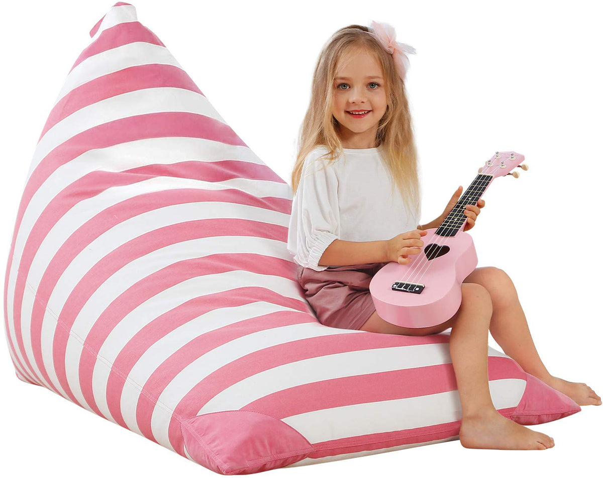 Aubliss Stuffed Animal Storage Bean Bag Chairs Cover, 50x 35 Extra Large