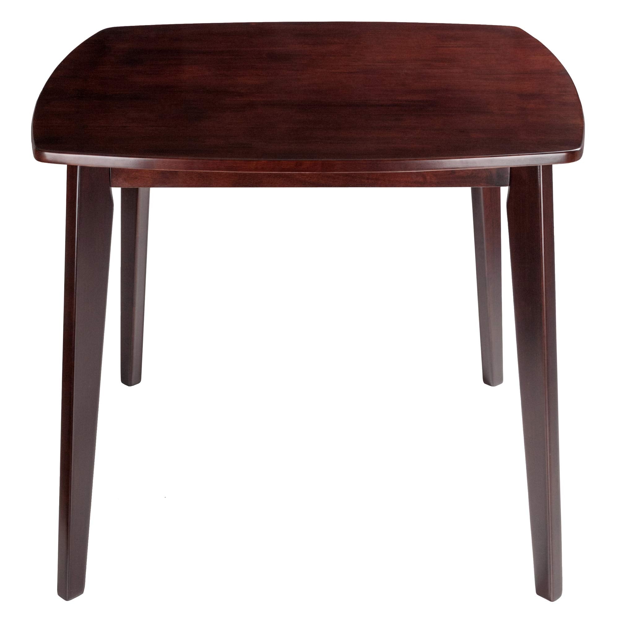 Winsome Wood Pauline 3-Pc Set Table with Chairs, Walnut Finish