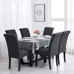 Joccun Chair Covers For Dining Room Set Of 2,Water Repellent Dining Chair Slipcover Stretch Dining Room Chair Covers Seat Protector,Washable Parsons Chair Cover For Home,Banquet(Dark Gray,2 Pack)