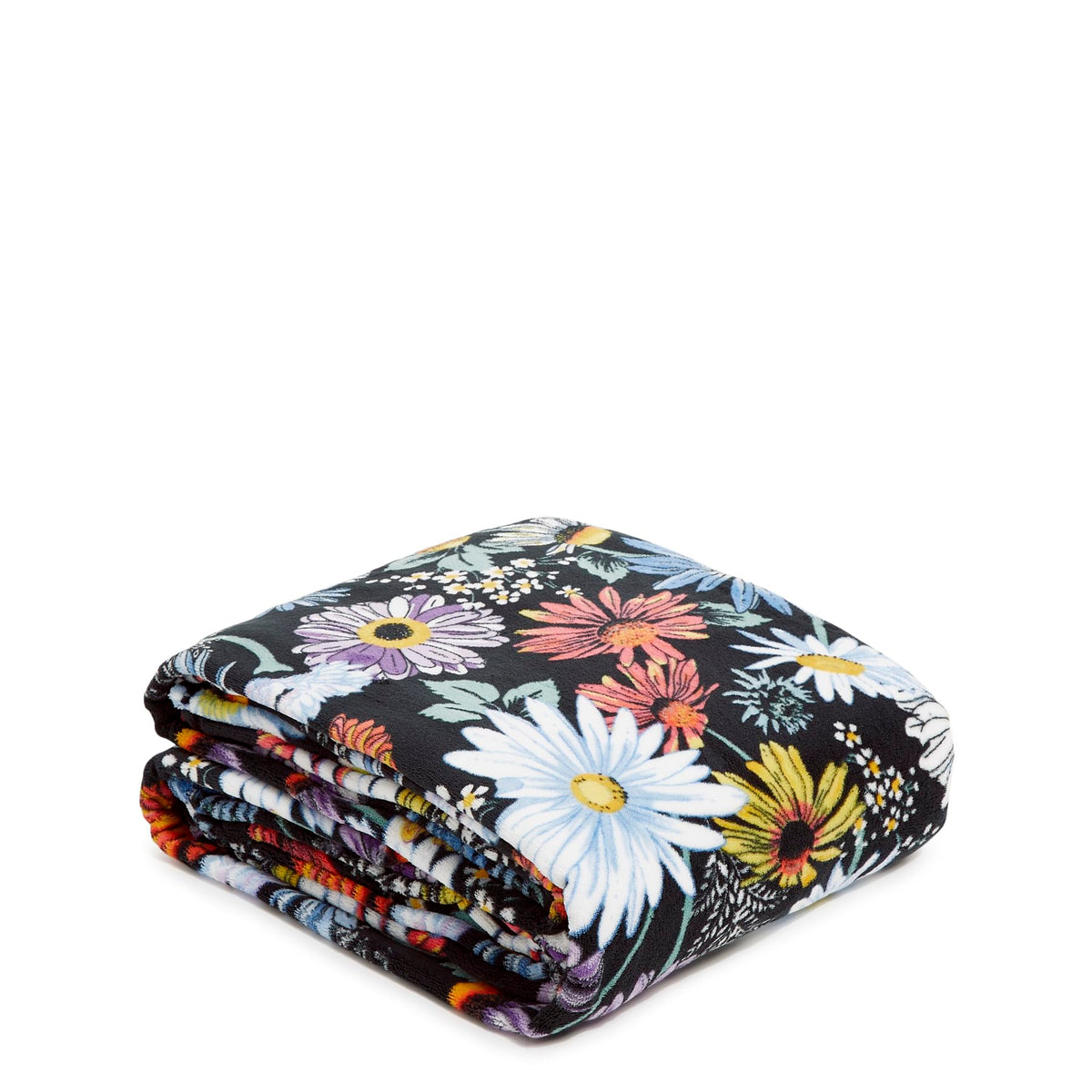 Vera Bradley Oversized Fleece Plush Throw Blanket, Daisies