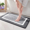 MAA HOME CONCEPT Microfiber Bath Mat  Absorbent/AntiSkid for Bathroom/Door/Kitchen/Floor  NonSlip Carpet (Grey, 40 X 60)