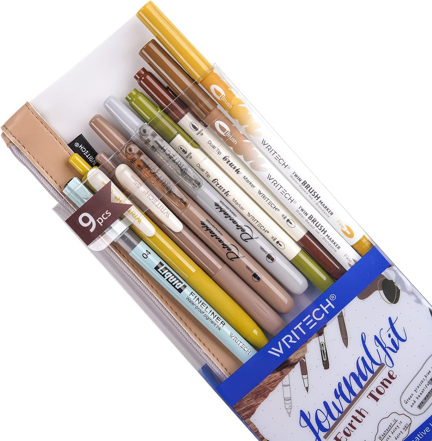 Writech Journaling Gel Pens Highlighters: 0.5Mm Fine Point Retractable Gel Ink Pen Assorted Colored Highlighter Fineliner Multic