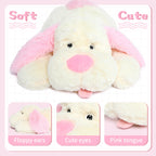 Morismos Giant Dog Stuffed Animals 51', Huge Stuffed Dog Plush, Soft Large Stuffed Dog Pillow For Kids,Girls, Boys,