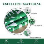 Colorbird Spring & Summer Palm Leaf Outdoor Tablecloth Waterproof Spillproof Polyester Table Cover With Zipper Umbrella Hole For
