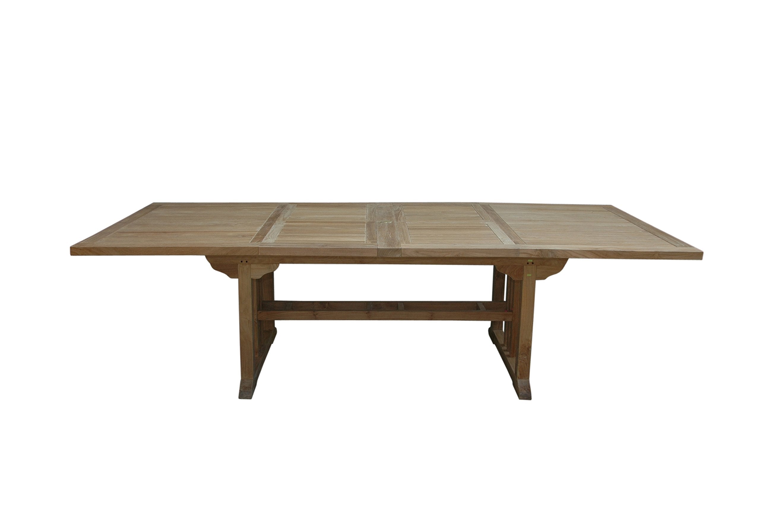 Anderson Teak Sahara Rectangular Double Extension Table, 106-Inch