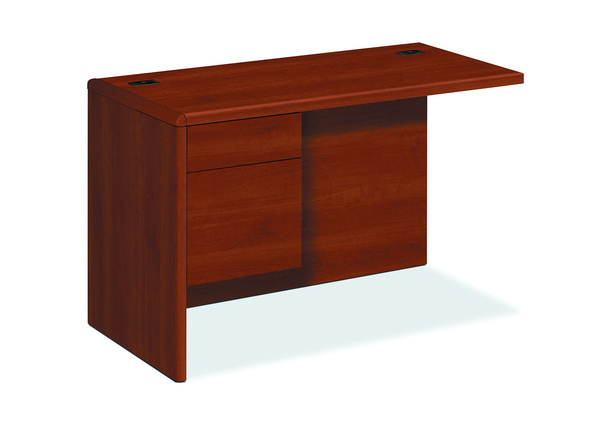 Hon 10700 Series Left Desk Ret Credenza, Cognac