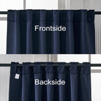 Pickluc Blackout Curtains 84 Inches Long 2 Panels, Black Out Drapes For Bedroom Or Living Room, Back Tab And Rod Pocket Top, Set