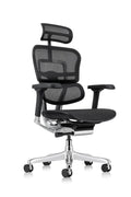 Ergohuman Eurotech Me7Erg Gen2 High Back Mesh Office Chair With Tilt Tension Control, Tilt Lock, Back Angle, Back Height, Synchro Tilt, Seat Height, Seat Depth, And Arm Height Adjustments, Black