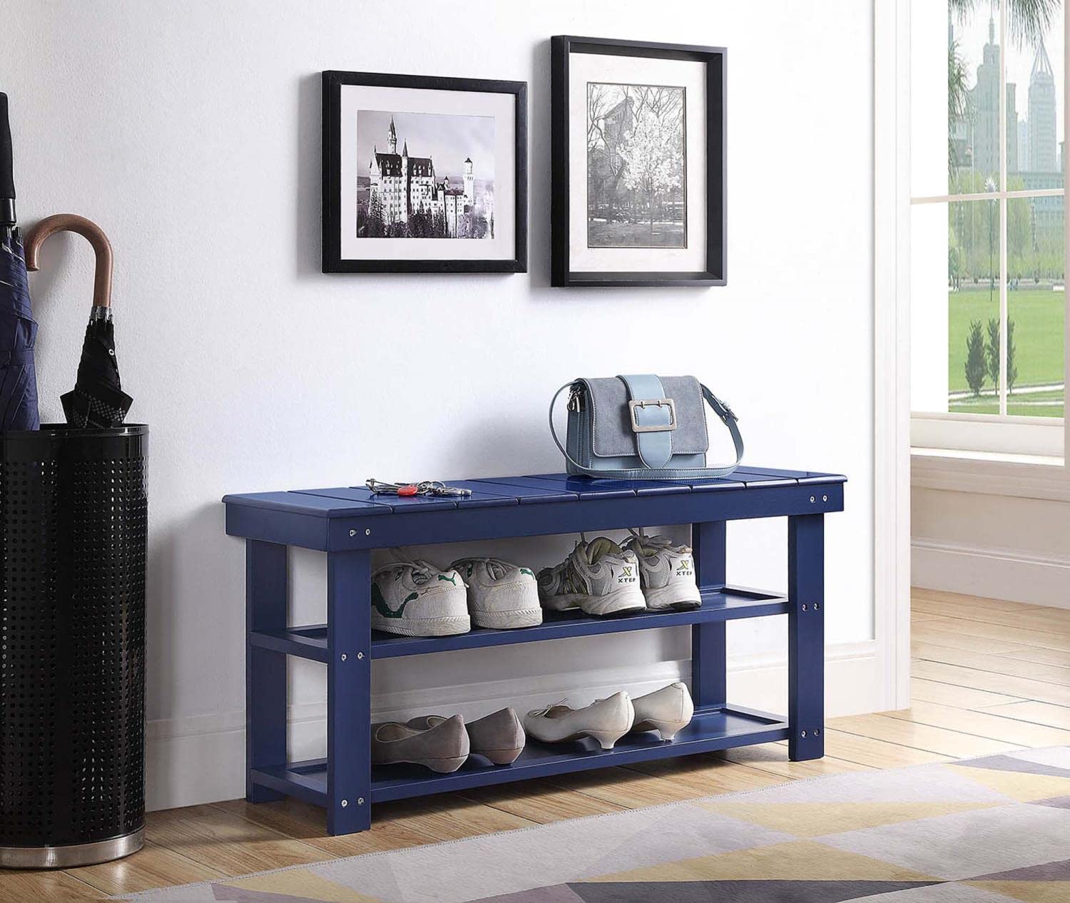 Convenience Concepts Oxford Utility Mudroom Bench - Thumbnail 5