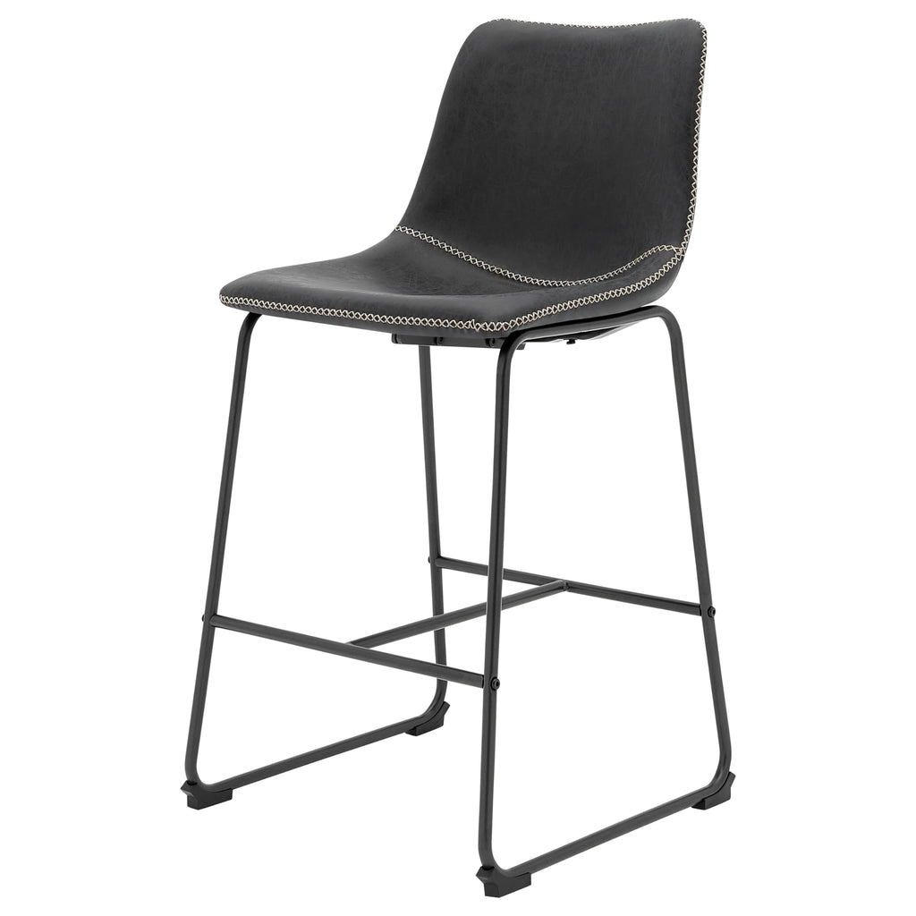 npd furniture and more Vesta KD PU Counter Stool, (Set of 2)