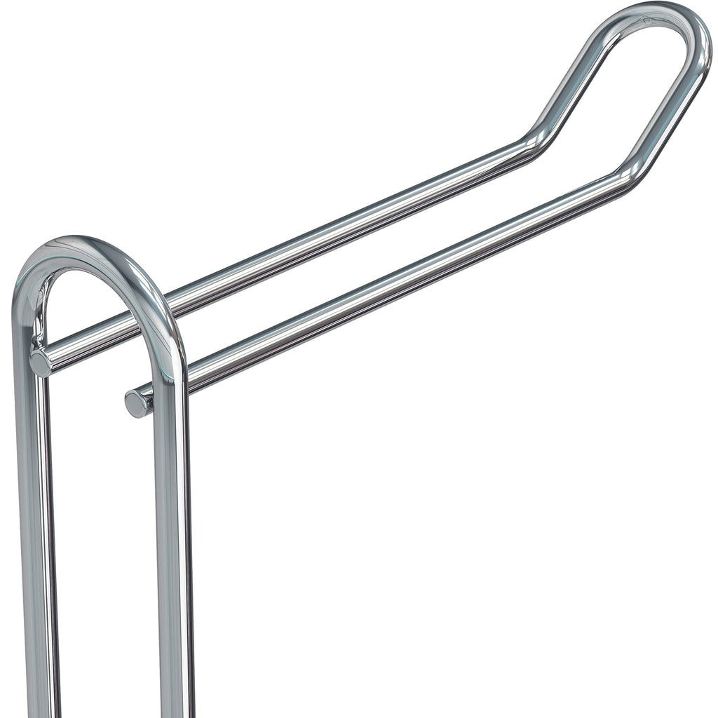 Simple Houseware Bathroom Toilet Tissue Paper Roll Storage Holder Stand, Chrome Finish