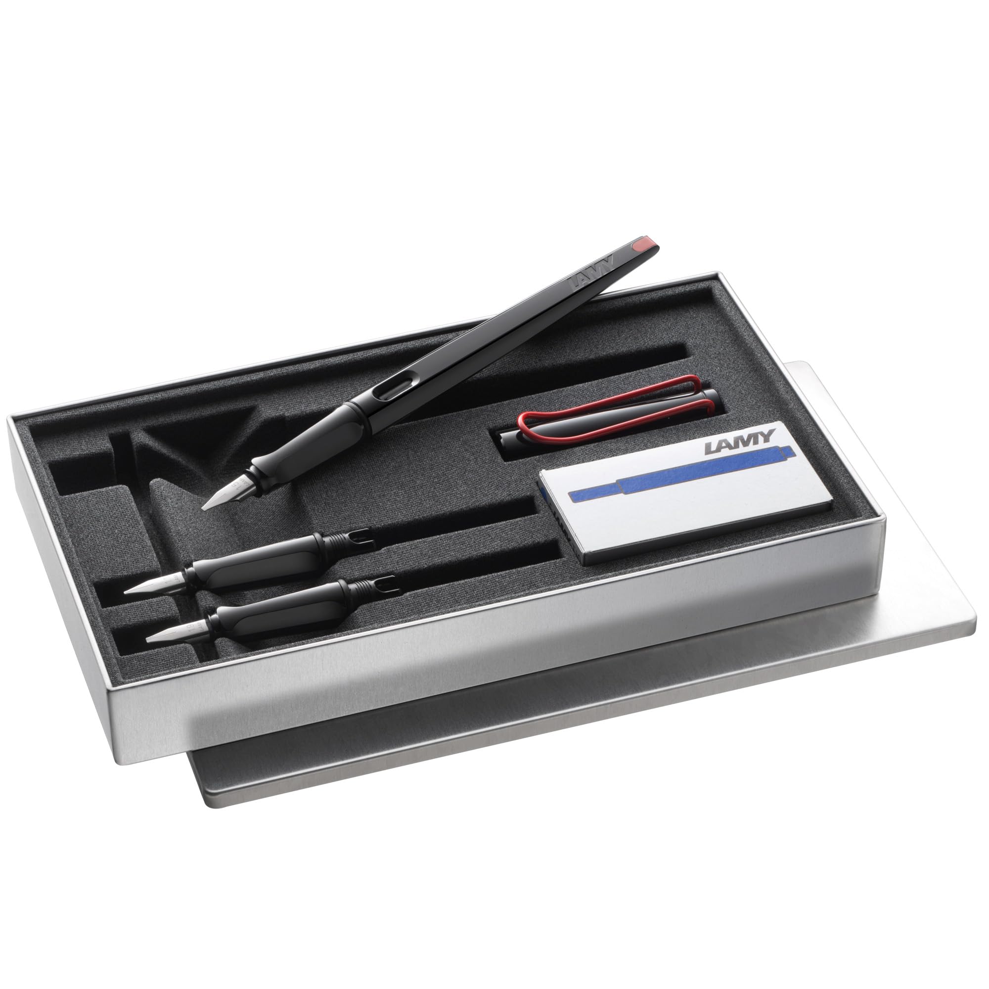 Lamy L15Set Calligraphy Fountain Pen Set, Joy Dual Use, 0.04, 0.06, 0.07 Inches (1.1, 1.5, 1.9 Mm), Black