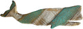 T&Garice Hanging Nautical Wooden Whale Wall Decor,16H,Rustic Whale Wall Art Sculpture Beach Theme Home Decoration