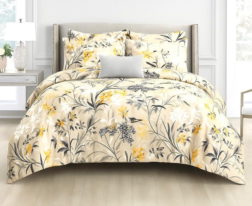 Ab Home Decor Super Soft Microfiber Ac Comforter Double Bed Ii Blanket/Dohar/Duvet For All Weather/SeasonsGlace CottonYellow F